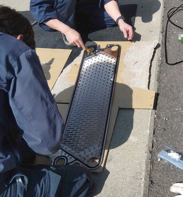 パッキン取替作業