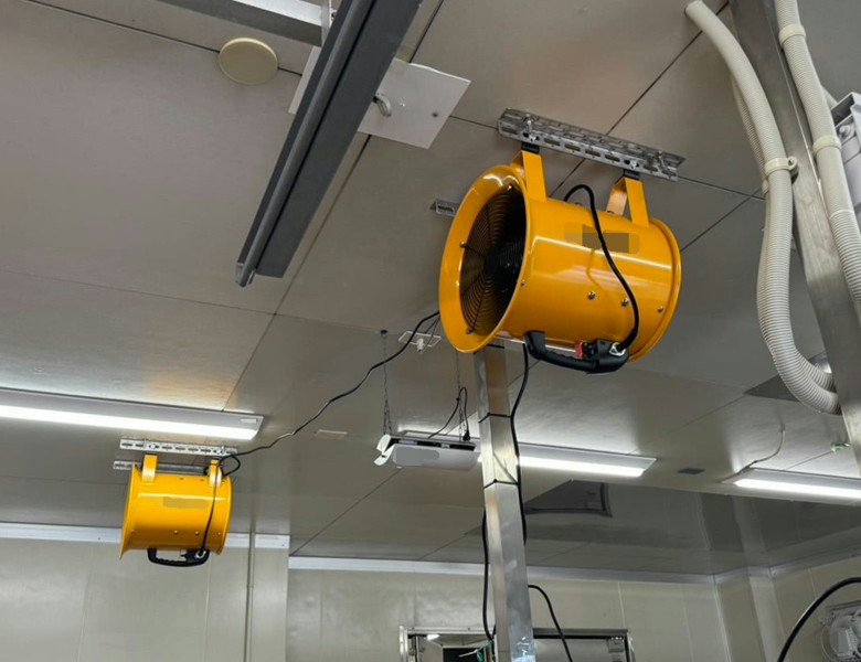 天井ジェットファン取付