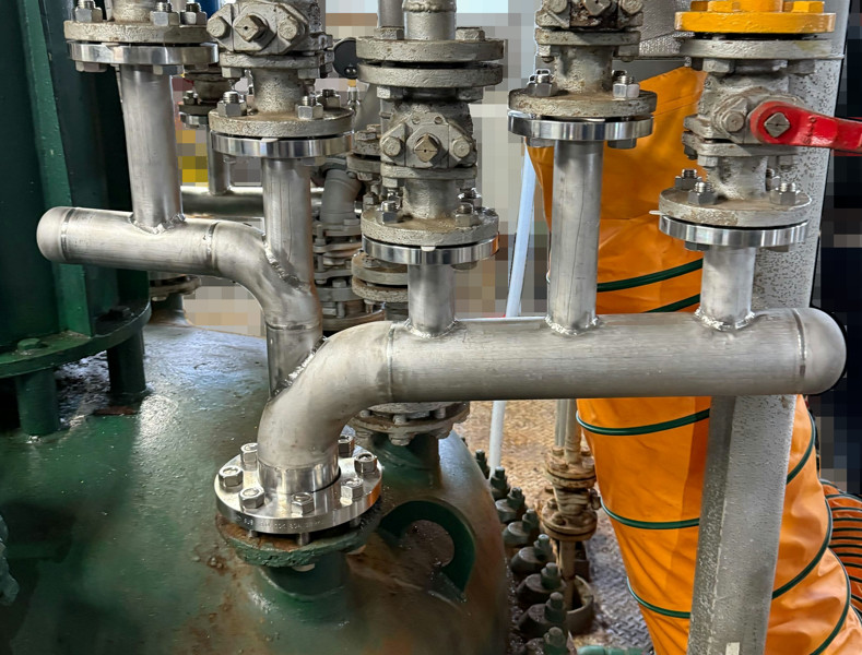 ヘッダー配管製作取付