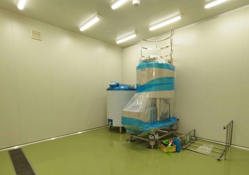 ユニット配管・架台設置予定現場