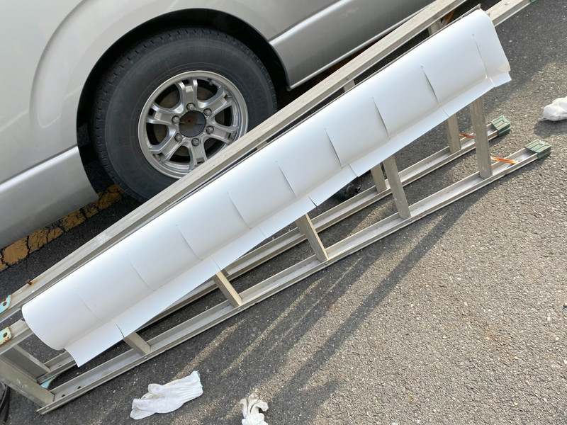 冷凍機遮熱カーテン取替