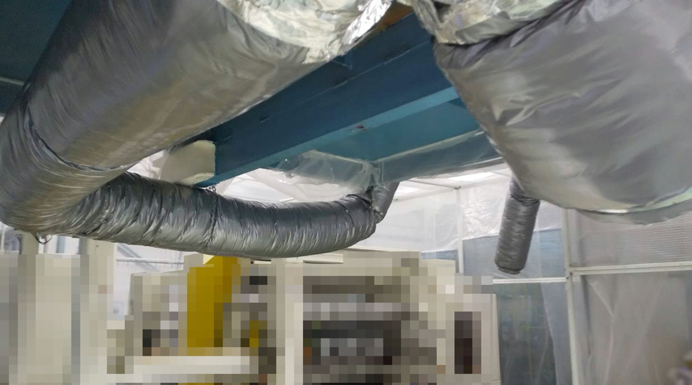 ナイロンダクト作業後