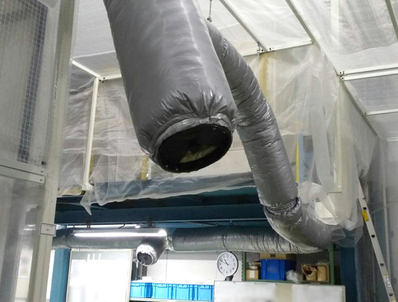 ナイロンダクト作業後