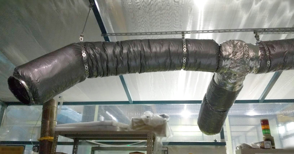 ナイロンダクト作業後