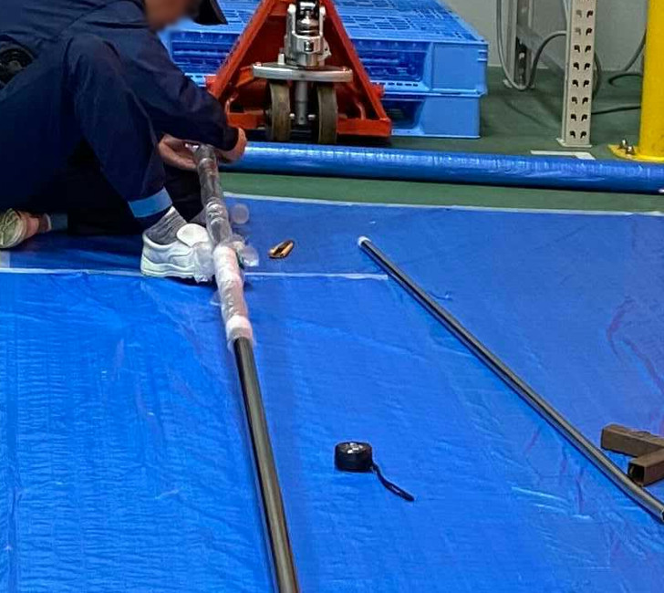 サニタリー配管切断