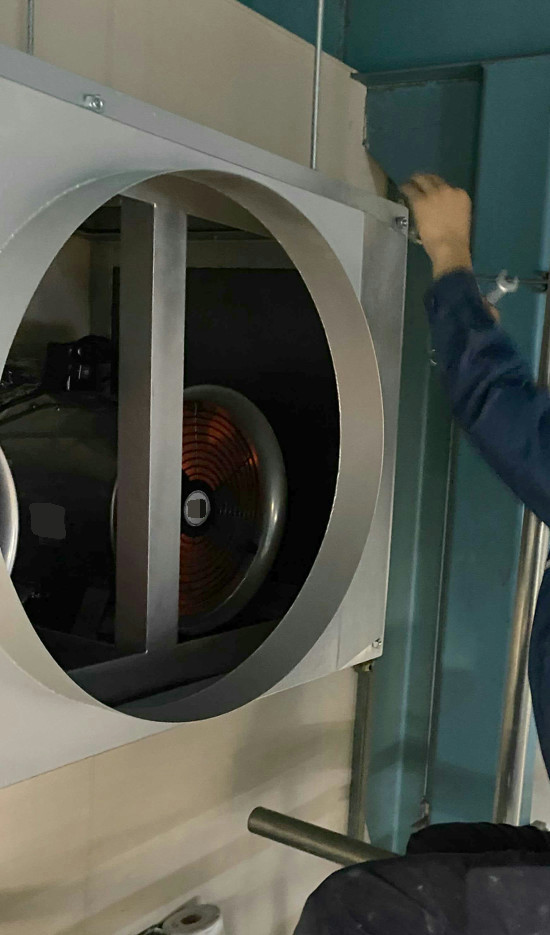 角丸ダクト取付