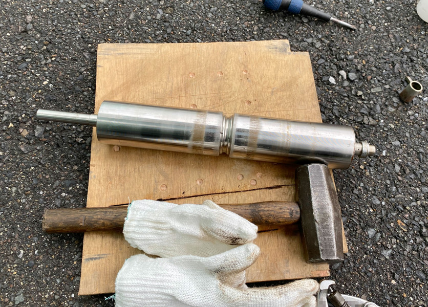 コンベアピローブロック取替