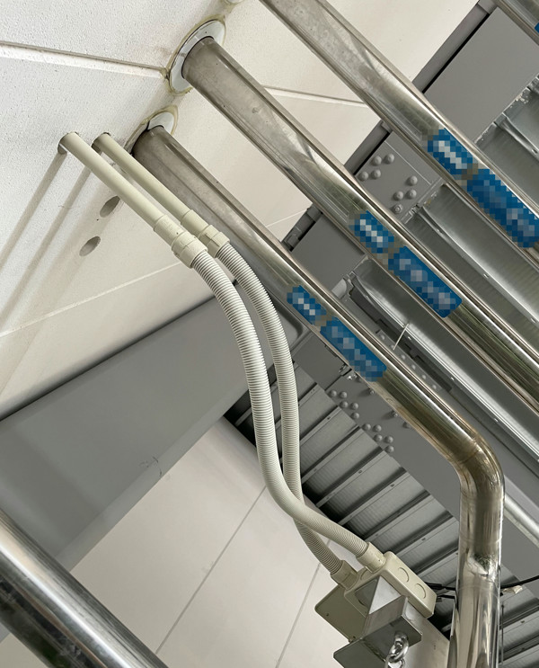 電気・エアー配管設置