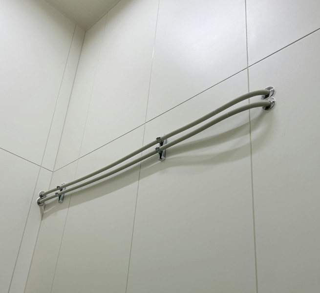 電気・エアー配管設置後