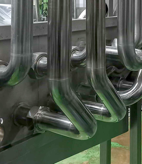 製作した配管を取付