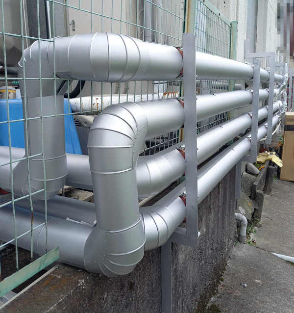 配管保温材取付