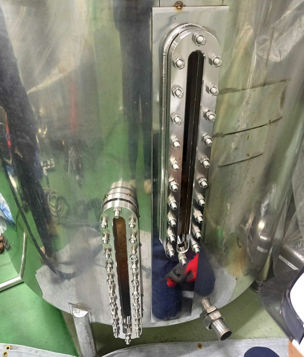 新レベルゲージ仮溶接